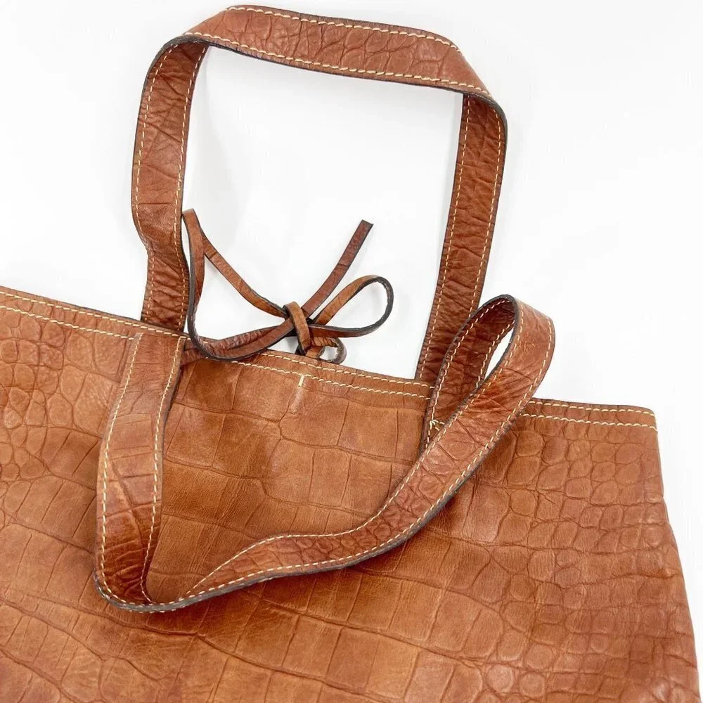 ✅ DIMONI REPTILE EMBOSSED LEATHER HOBO‎ BAG WITH CHEETAH LINING